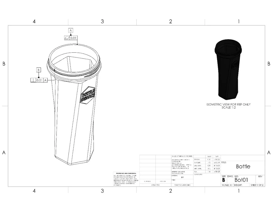 Bottle Drawing 1