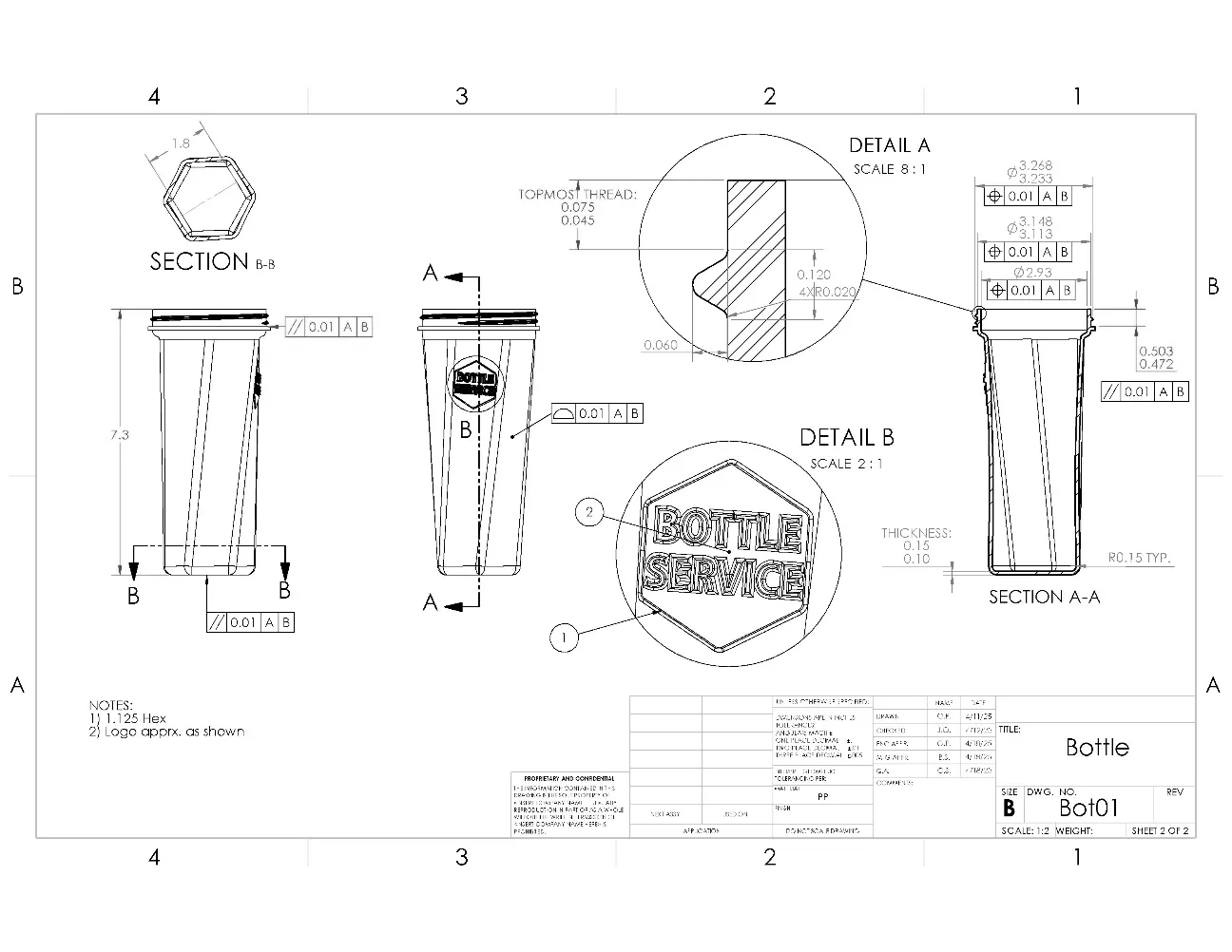 Bottle Drawing 2