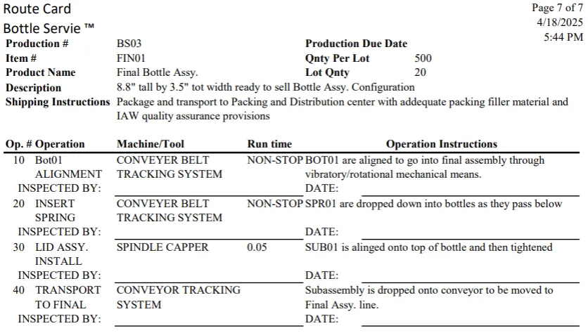 Cost Sheet/Document 44